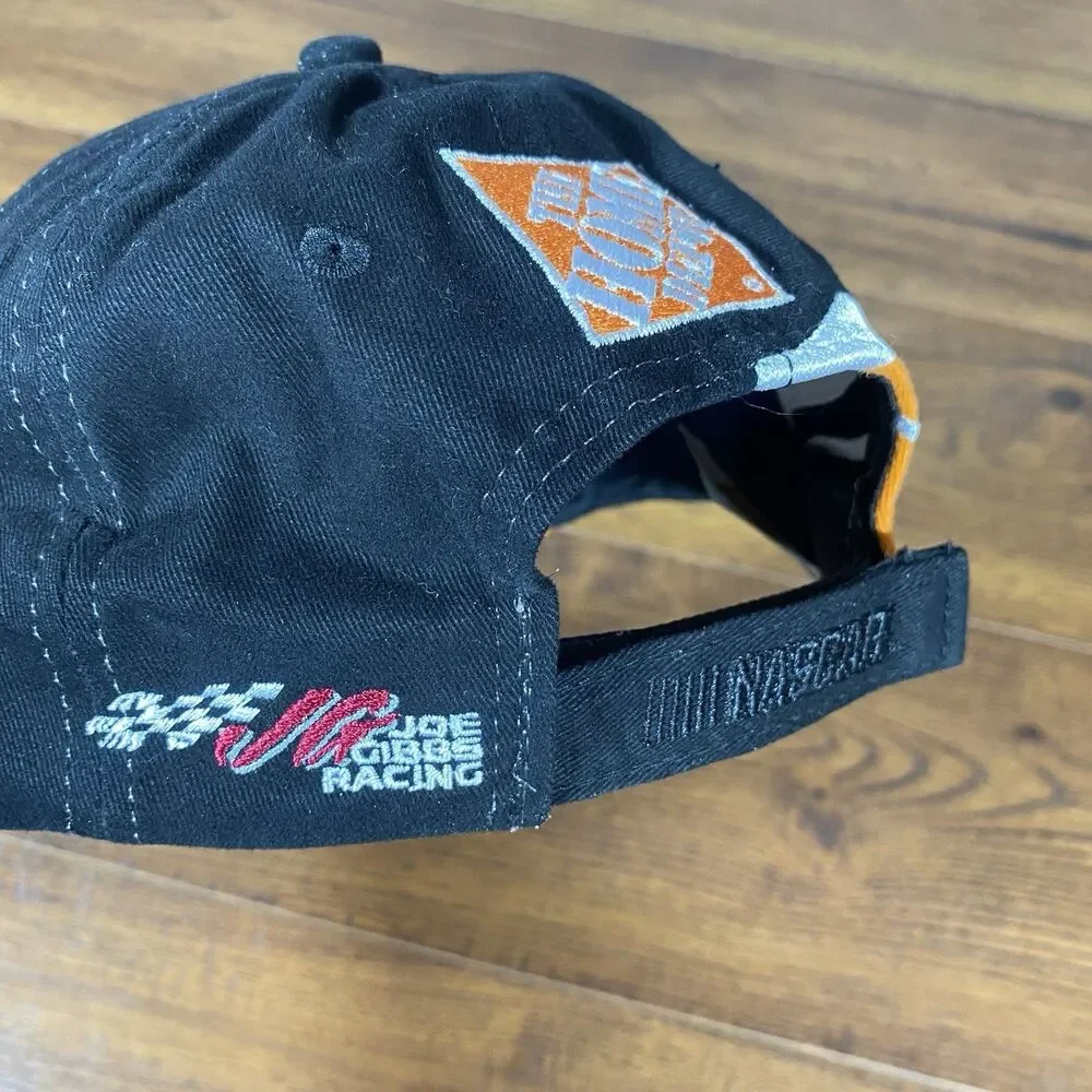 Tony Stewart #20 Home Depot Joe Gibbs Racing NASCAR Hat Black Orange OS